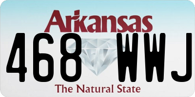 AR license plate 468WWJ