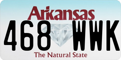 AR license plate 468WWK