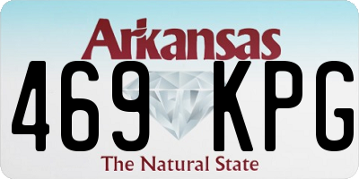 AR license plate 469KPG