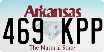 AR license plate 469KPP