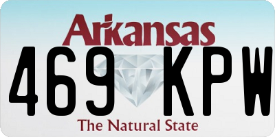 AR license plate 469KPW