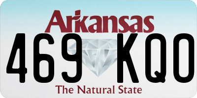 AR license plate 469KQO