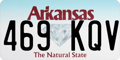 AR license plate 469KQV