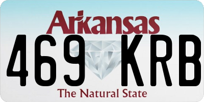 AR license plate 469KRB