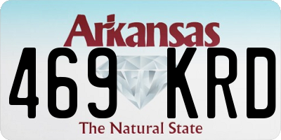 AR license plate 469KRD