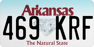 AR license plate 469KRF