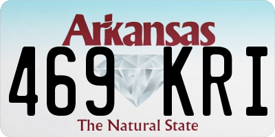 AR license plate 469KRI