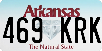 AR license plate 469KRK
