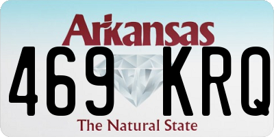 AR license plate 469KRQ