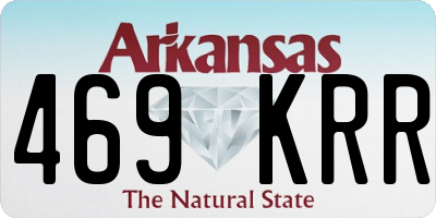 AR license plate 469KRR