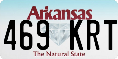 AR license plate 469KRT
