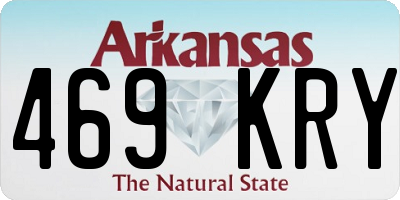 AR license plate 469KRY