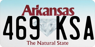 AR license plate 469KSA