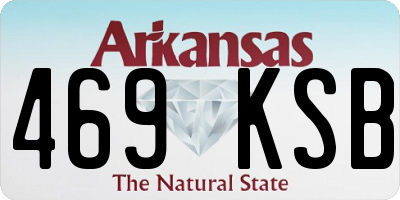 AR license plate 469KSB