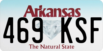 AR license plate 469KSF