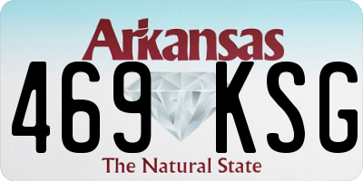 AR license plate 469KSG
