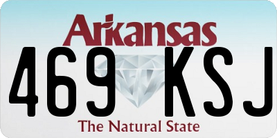 AR license plate 469KSJ