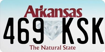 AR license plate 469KSK