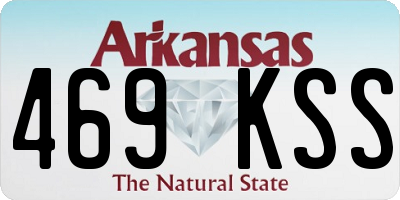 AR license plate 469KSS