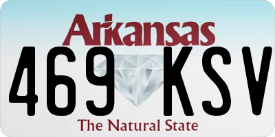 AR license plate 469KSV