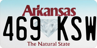 AR license plate 469KSW