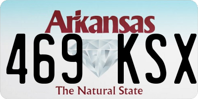 AR license plate 469KSX