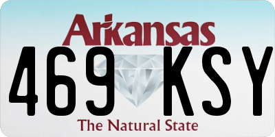 AR license plate 469KSY