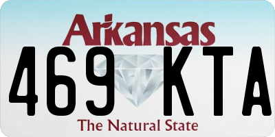 AR license plate 469KTA