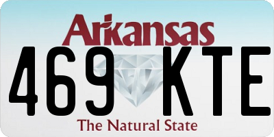 AR license plate 469KTE
