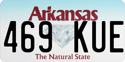 AR license plate 469KUE