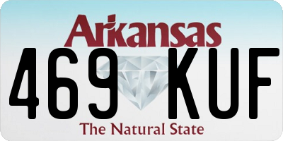 AR license plate 469KUF