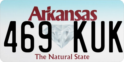 AR license plate 469KUK