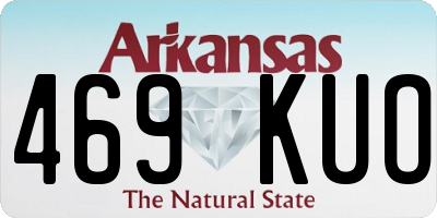 AR license plate 469KUO