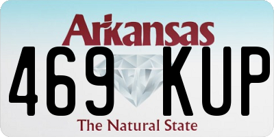 AR license plate 469KUP