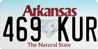 AR license plate 469KUR