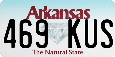 AR license plate 469KUS