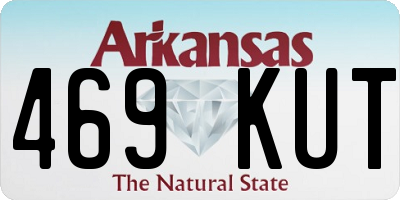 AR license plate 469KUT