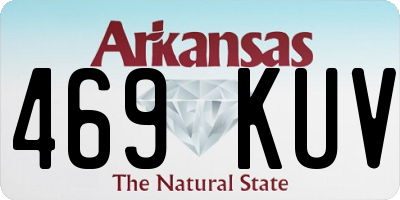 AR license plate 469KUV