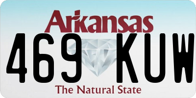AR license plate 469KUW