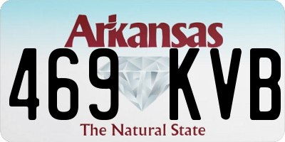AR license plate 469KVB