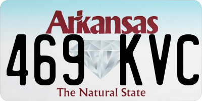 AR license plate 469KVC