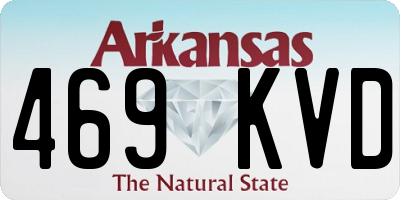 AR license plate 469KVD