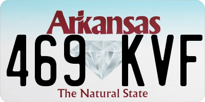 AR license plate 469KVF