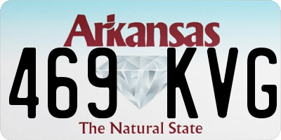 AR license plate 469KVG