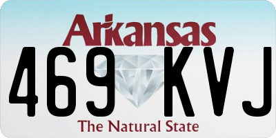 AR license plate 469KVJ
