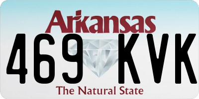AR license plate 469KVK