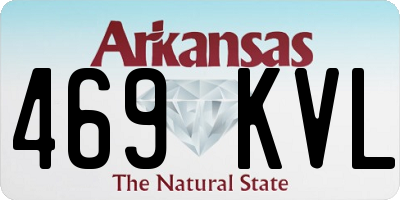 AR license plate 469KVL