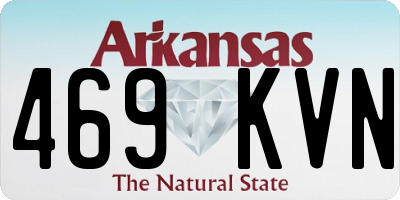 AR license plate 469KVN
