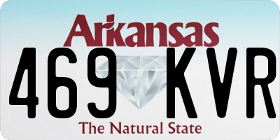 AR license plate 469KVR