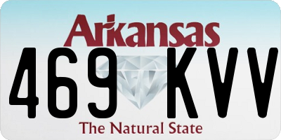 AR license plate 469KVV